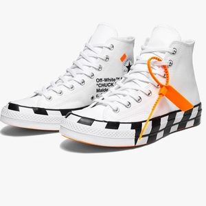 Off white converse sneakers